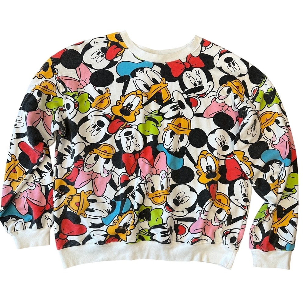 Disney Mickey & Friends Sweatshirt Youth XL 15-17 Minnie Pluto Goofy Donald Duck